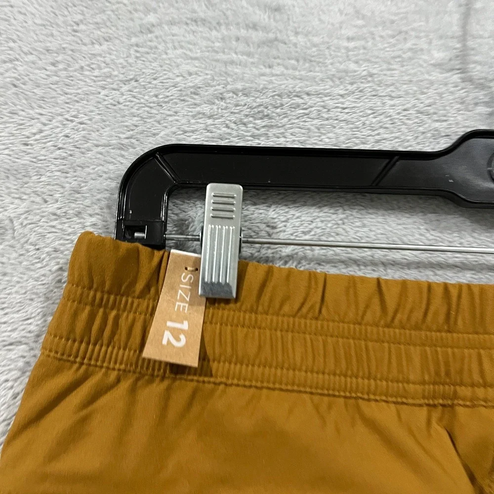 prAna Antique Bronze Halle E-Waist Jogger Pant II Size 12 Pull On Stretch Hiking